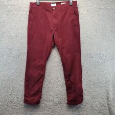 Goodfellow & CO Mens Slim Hennepin China Pants Burgundy 36 X 30 Casual Slacks for sale  Shipping to South Africa