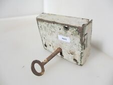 Fechadura de aro de porta de ferro antiga vitoriana antiga chave vintage 4,25"W comprar usado  Enviando para Brazil