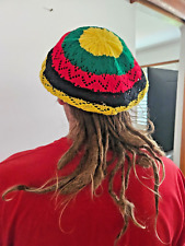Usado, Boné Dreadlocks Jamaica Reggae Bob Marley hippie anos 70 gorro malha rasta. comprar usado  Enviando para Brazil