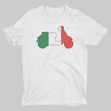 Modern Vespa Scooter Italiano Bandeira Gráfico T-shirt comprar usado  Enviando para Brazil