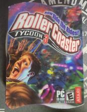 Roller Coaster Tycoon 3 PC jogo na caixa com todas as inserções e manual , usado comprar usado  Enviando para Brazil