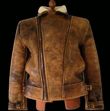 sheepskin mens aviator jacket for sale  THETFORD