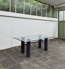Used, Postmodern Dining Table Glass Attr. Bellini Aulenti Sottsass Design Vignelli for sale  Shipping to South Africa