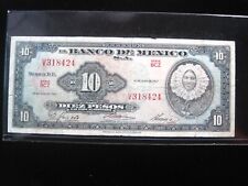 MÉXICO 10 Pesos 1967 Tehuana Banco Mexicano 8424# Moneda Dinero Billete segunda mano  Embacar hacia Argentina