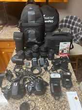 2 Canon Cameras EOS T7 WIFI  /  Rebel XTI Photo Equipment Bundle TONS OF EXTRAS! for sale  Shipping to South Africa