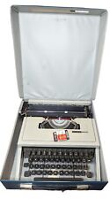 Vintage Olivetti Underwood Lettera 31 Typewriter Gray & Black With Blue Case for sale  Shipping to South Africa