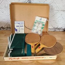 Vintage 1950s Sportcraft Official Table Tennis Set In Original Box Ping Pong for sale  Shipping to South Africa