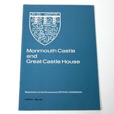 Monmouth Castle and Great House Vintage HMSO Blue Guide with photos and plans segunda mano  Embacar hacia Argentina