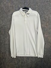 Callaway Golf Polo White Long Sleeve Size M for sale  Shipping to South Africa