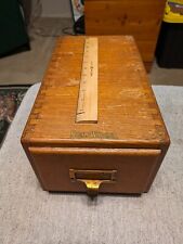 ANTIQUE SHAW WALKER OAK LIBRARY DRAWER CARD FILE CABINET VINTAGE, used for sale  Shipping to South Africa