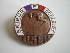 RARE Insigne de Neige montagne SKI - SKIEUR FFS SCOLAIRE - USEP - SAVOIE ESF segunda mano  Embacar hacia Argentina