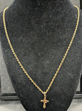 gold crucifix rope chains for sale  Minneapolis