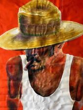 Spanish man in a hat  acrylic on canvas sighed by artist . unframed  2012 for sale  Shipping to South Africa