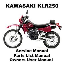 Kawasaki klr250 owners d'occasion  Expédié en Belgium