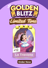 Adesivo/cartão Monopoly Go 4 estrelas - Evento Golden Blitz - La Traviata comprar usado  Enviando para Brazil