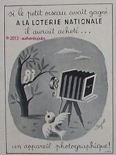 Publicite loterie nationale d'occasion  Cires-lès-Mello