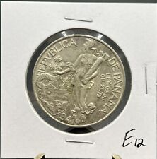 Moneda de Plata Panamá 1 Balboa 1947 - Hermosa Moneda (Lote E12) segunda mano  Embacar hacia Argentina