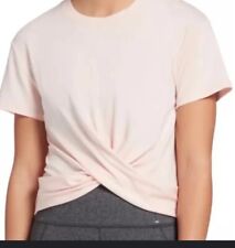 Calia Everyday Twist Cropped Tee Woman's Size Small Light Pink Shirt Athletic for sale  Shipping to South Africa