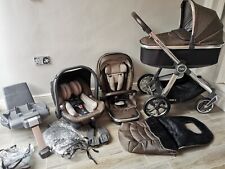 Used, Babystyle Oyster 3 pram travel system 3 in 1 with isofix - Truffle brown for sale  HULL