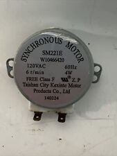 MOTOR GIRATÓRIO DE MICROONDAS WHIRLPOOL ORIGINAL DO FABRICANTE SM221E W10642989 6RPM 4W comprar usado  Enviando para Brazil