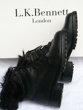 Käytetty, L.K.Bennett/Delli/Women's boots size UK3/36/fur/RRP£250/saappaat/bottes/أحذية/ myynnissä  Leverans till Finland