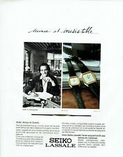 Publicité Advertising 079  1981  les montres Seiko Lassale d'occasion  Raimbeaucourt