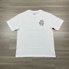Camisa masculina clube social anti-social média branca logotipo hype manga curta comprar usado  Enviando para Brazil