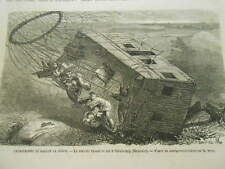 1863 engraving catastrophe d'occasion  Expédié en Belgium