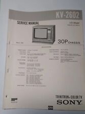 Usado, Sony TRINITRON COLOR TV KV 2602 MANUAL DE SERVICIO + desplegable esquemático SOLO 59 páginas segunda mano  Embacar hacia Argentina