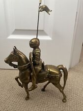 Vintage brass knight for sale  UK
