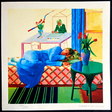 David hockney litografia usato  Roma