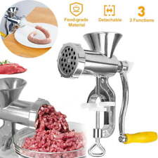 Molino Picadora De Carne Manual Acero Inoxidable Fácil Uso Limpiar Ahorra Tiempo, usado comprar usado  Enviando para Brazil