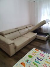 Sofa bed leather for sale  TILBURY