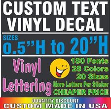 Custom text vinyl for sale  Shipping to Ireland