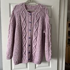 Aran knitted cardigan for sale  NEWPORT