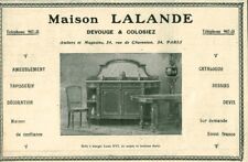 Publicité ancienne maison d'occasion  France