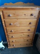 Pine tall chest for sale  GOOLE