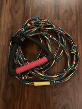 Liquid Force DLX 25' Wake Surf Rope and Handle Rasta  for sale  Shipping to South Africa