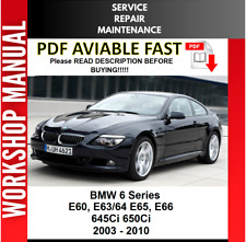 BMW 645Ci 650Ci E60 E63 E64 E65 2003 - 2010 SERVICE REPAIR WORKSHOP MANUAL for sale  Shipping to South Africa