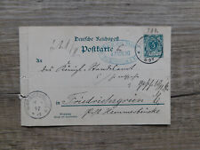 Deutsche reichspost postkarte gebraucht kaufen  Plauen