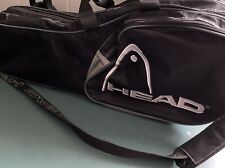 Raquete de tênis de cabeça antiga bolsa de transporte zíper duplo ombro + alças preto cinza 28” de comprimento comprar usado  Enviando para Brazil