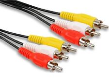 Triplo 3 x Cabo Phono RCA Áudio Composto Vídeo AV Chumbo VERMELHO BRANCO AMARELO OFC comprar usado  Enviando para Brazil