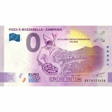 0 € ZERO EURO SOUVENIR BANCONOTA ITALIA 2020 PIZZA MOZZARELLA CAMPANIA ORIGINALE usato  Valvestino