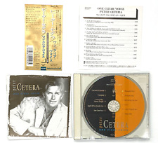 Peter Cetera (Chicago) CD "One Clear Voice" Lançado 1995 Japão OBI MVCM-556 comprar usado  Enviando para Brazil