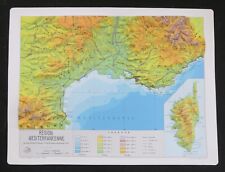 Embossed map mediterranean d'occasion  Expédié en Belgium