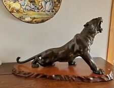 Tigre bronze sculpture d'occasion  Saultain