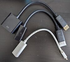 Display Port, HDMI and VGA Adapters Bundle for sale  Shipping to South Africa