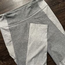 OUTDOOR VOICES Women's Size S Gray Dove Ash Two-Tone Warmup Crop 3/4 Leggings for sale  Shipping to South Africa