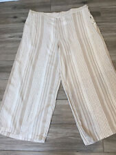 M&S Ladies Size 20 /25” Wide Leg Crop Trousers Nwot for sale  WALSALL