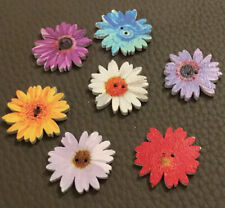 Colourful flower buttons for sale  CATERHAM
